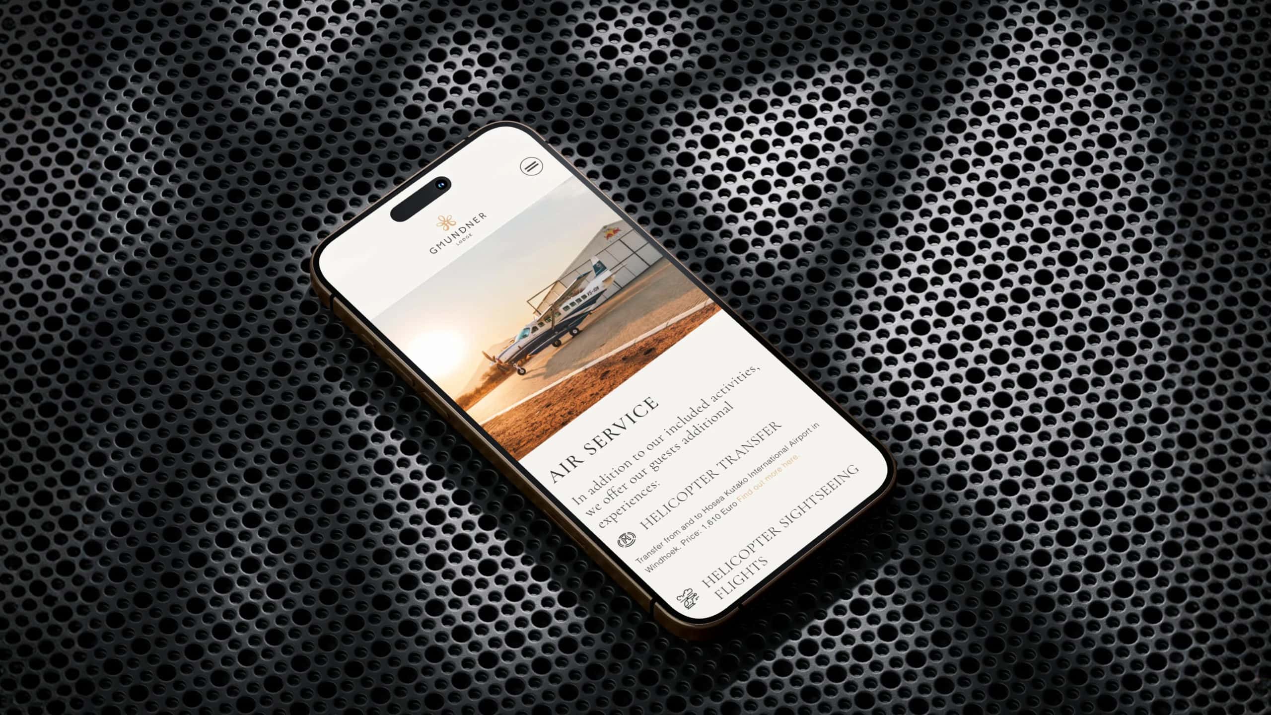 Gmundner Lodge Namibia: Luxuriöse Unterkunft in der Wüste, ideal für Safari- und Naturerlebnisse.