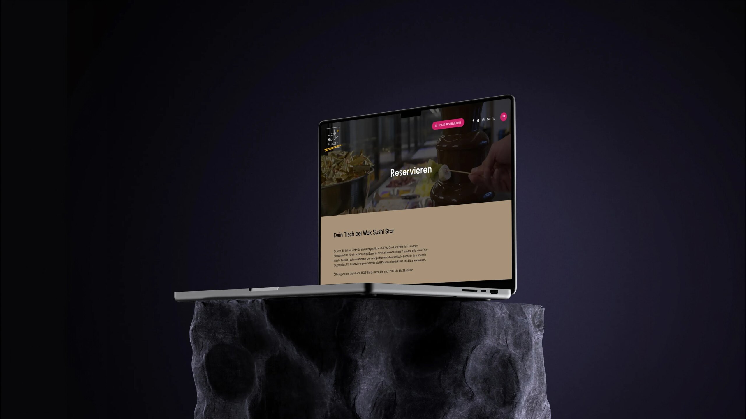 Digitalagentur Salzburg zeigt Website für Wok Sushi Star.